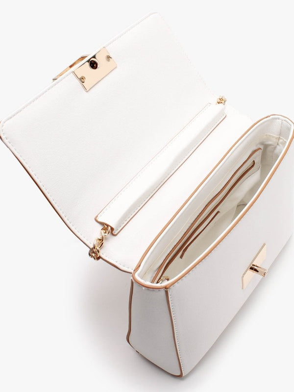 Ondina Blanco & Cuoio Satchel Bag