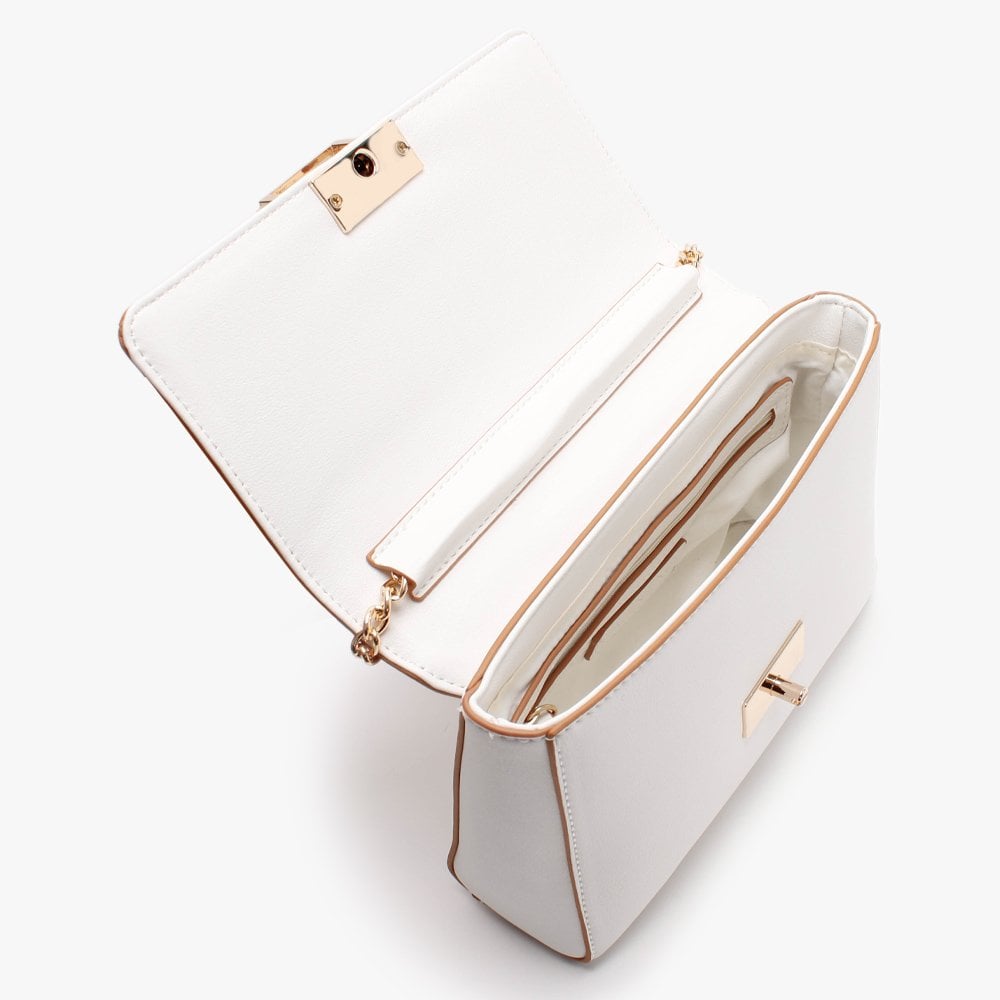 Ondina Blanco & Cuoio Satchel Bag