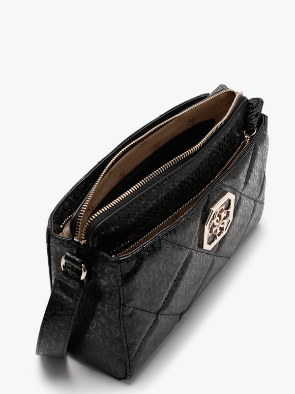 Dilla Girlfriend Black Repeat Logo Cross-Body Bag