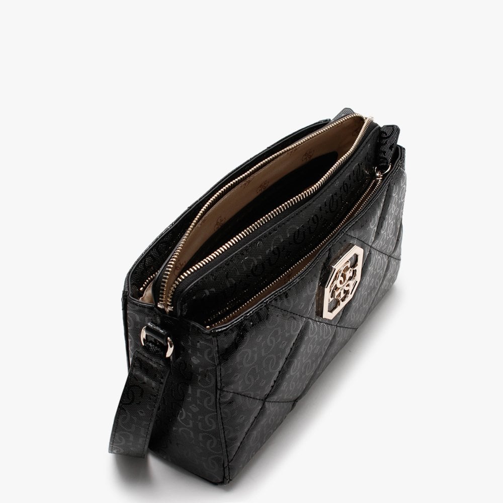 Dilla Girlfriend Black Repeat Logo Cross-Body Bag