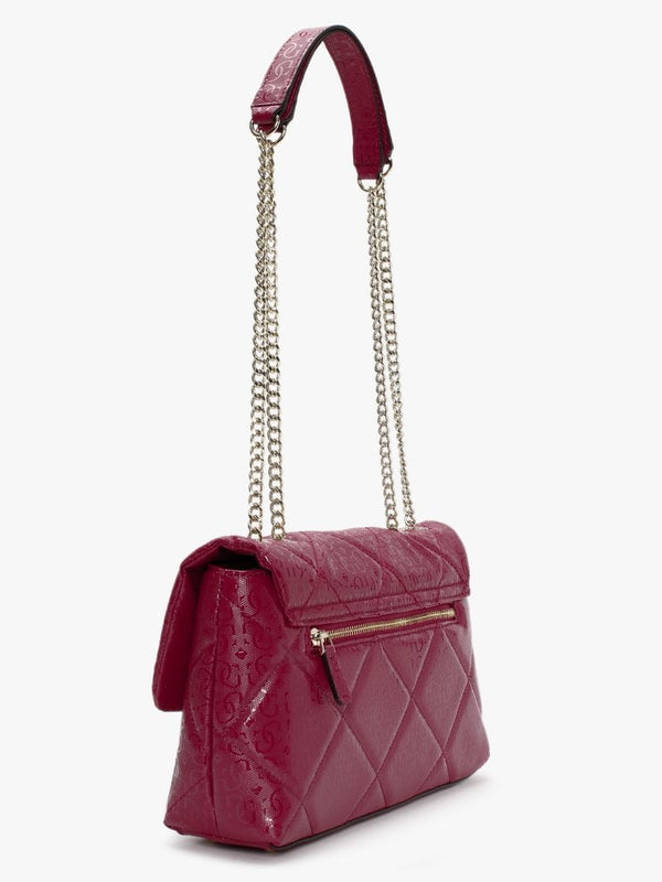 Dilla Quilted Berry Repeat Logo Cross-Body Bag