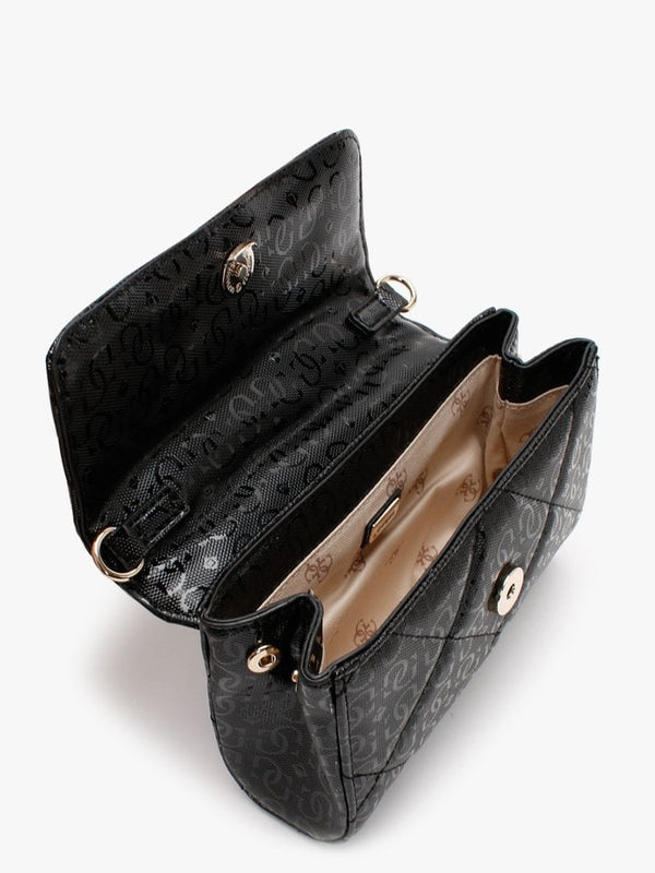 Dilla Black Repeat Logo Convertible Cross-Body Belt Bag