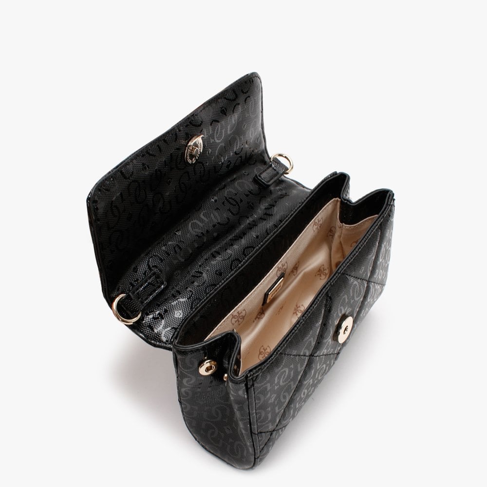 Dilla Black Repeat Logo Convertible Cross-Body Belt Bag