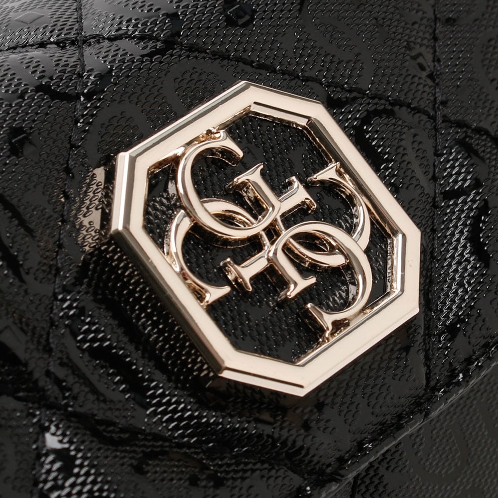 Dilla Black Repeat Logo Convertible Cross-Body Belt Bag