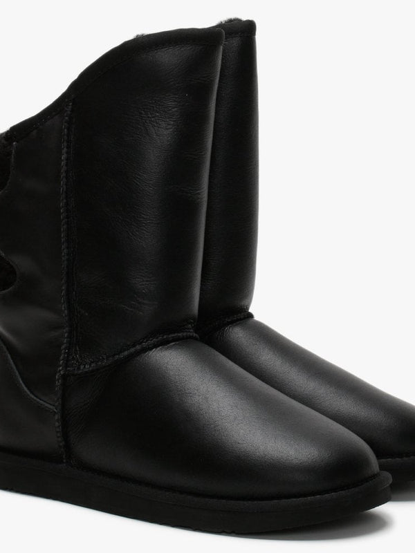 Spartan Short Nappa Black Double-Faced Ankle Boots