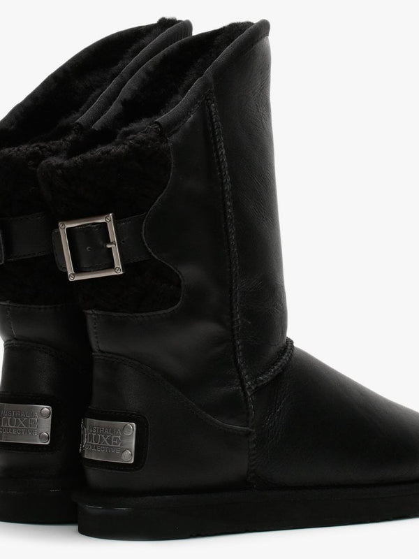 Spartan Short Nappa Black Double-Faced Ankle Boots