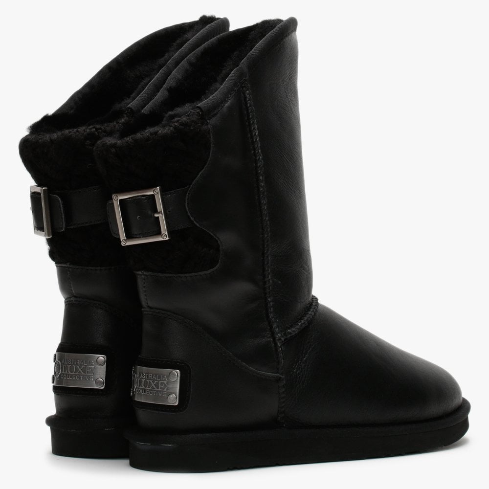 Spartan Short Nappa Black Double-Faced Ankle Boots