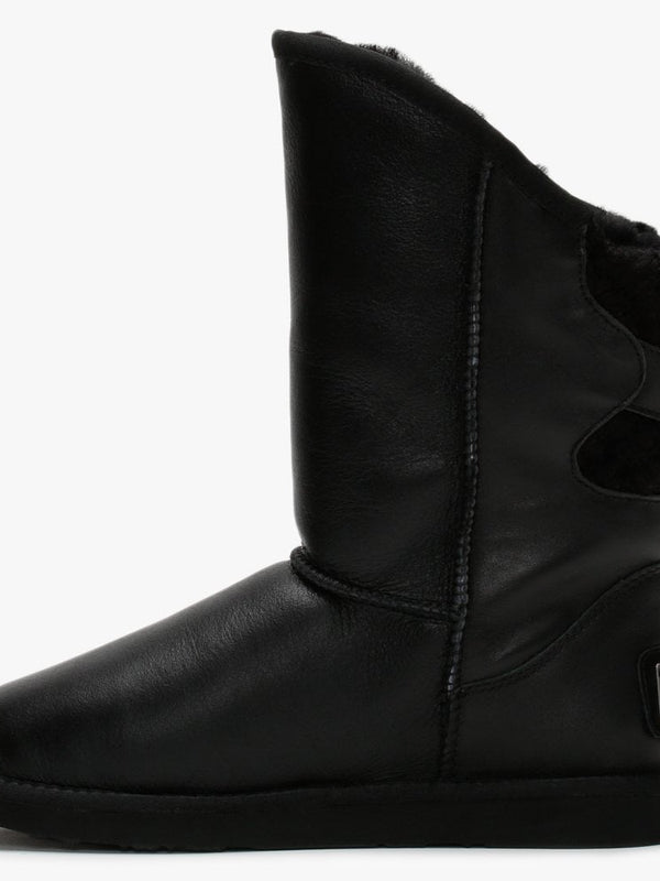 Spartan Short Nappa Black Double-Faced Ankle Boots