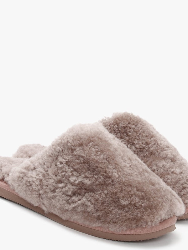 Socomf Pink Shearling Slippers