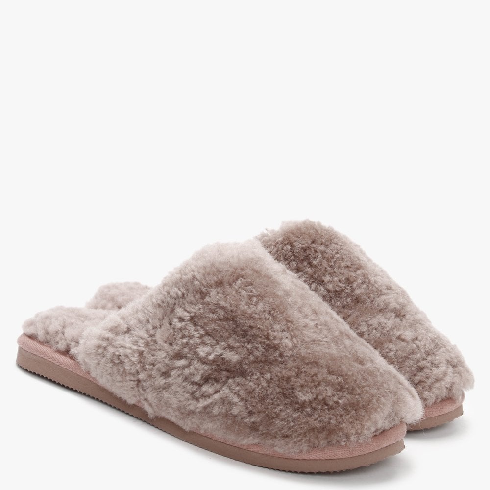 Socomf Pink Shearling Slippers