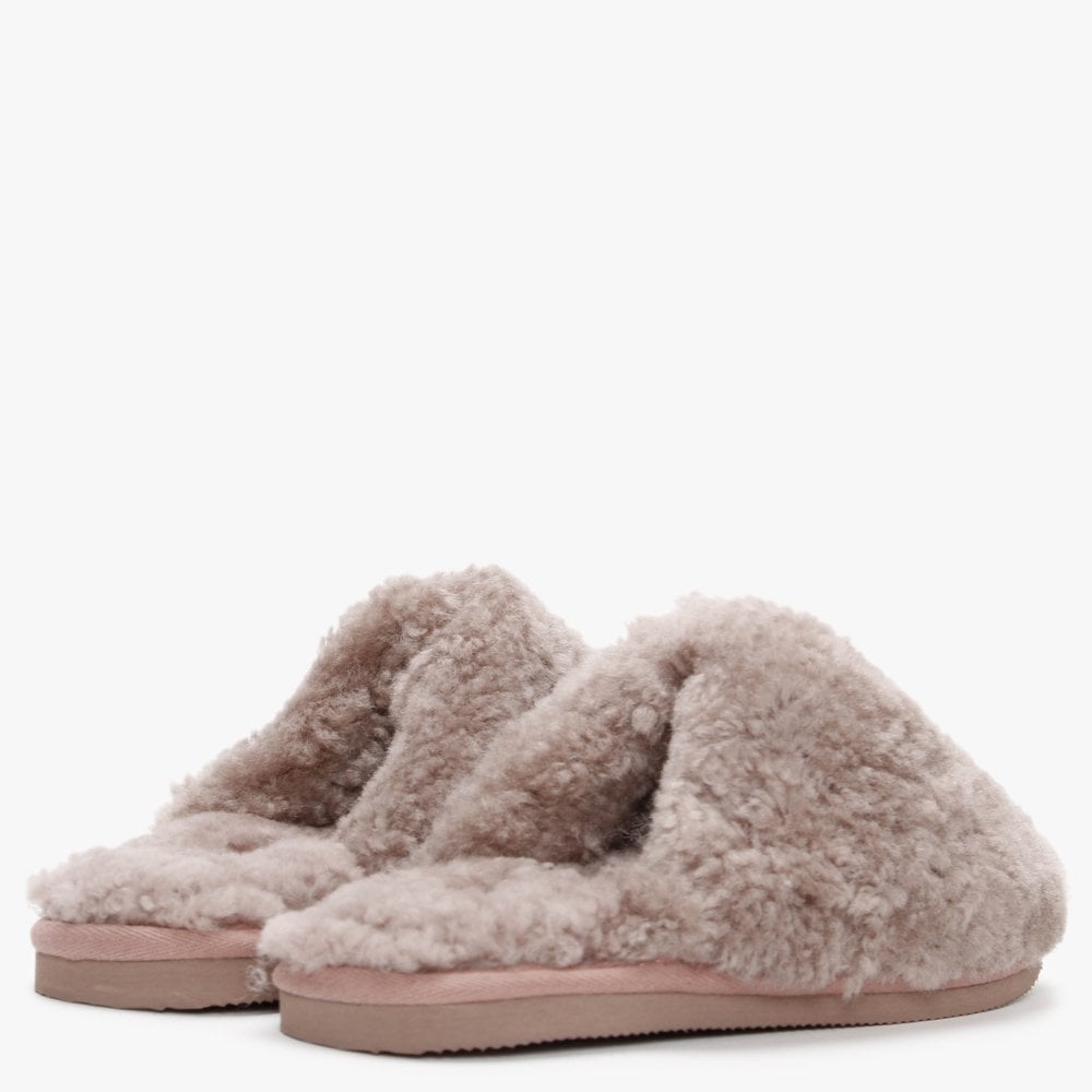 Socomf Pink Shearling Slippers