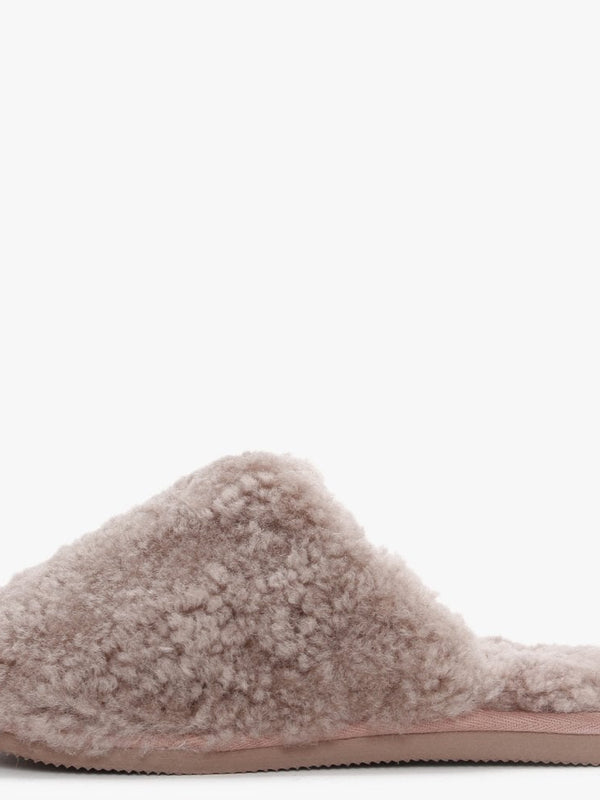 Socomf Pink Shearling Slippers