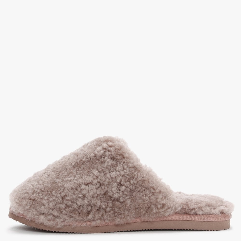 Socomf Pink Shearling Slippers