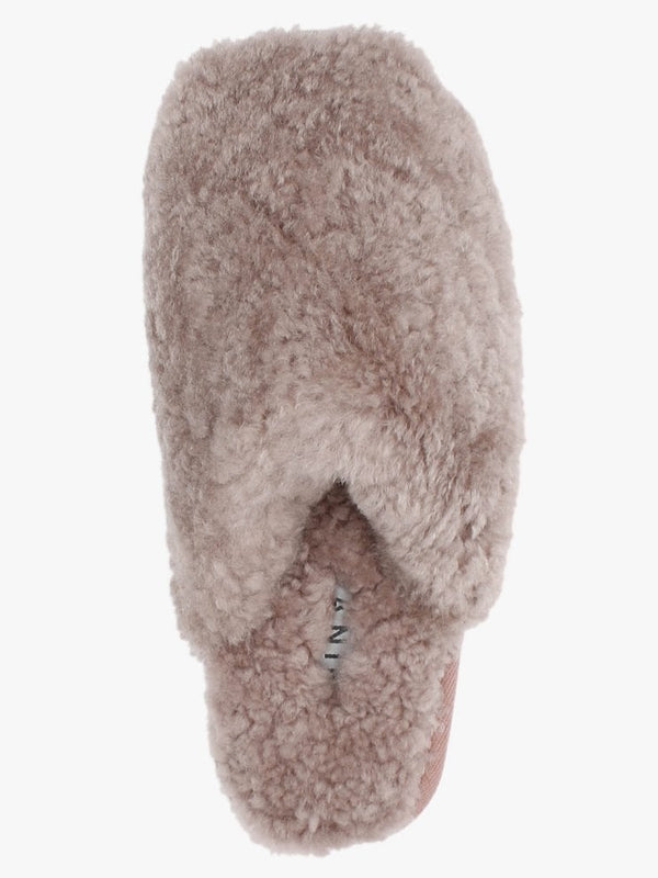 Socomf Pink Shearling Slippers