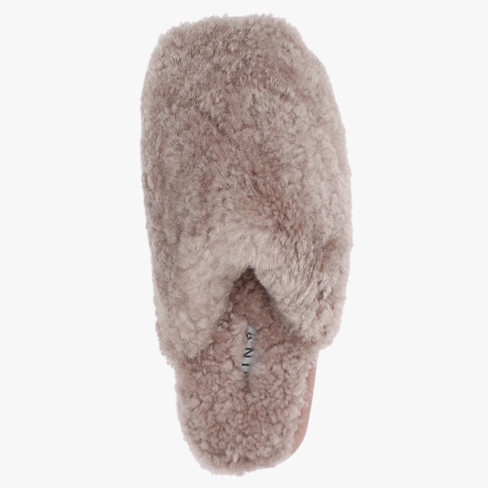 Socomf Pink Shearling Slippers