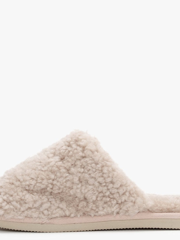 Socomf Cream Shearling Slippers