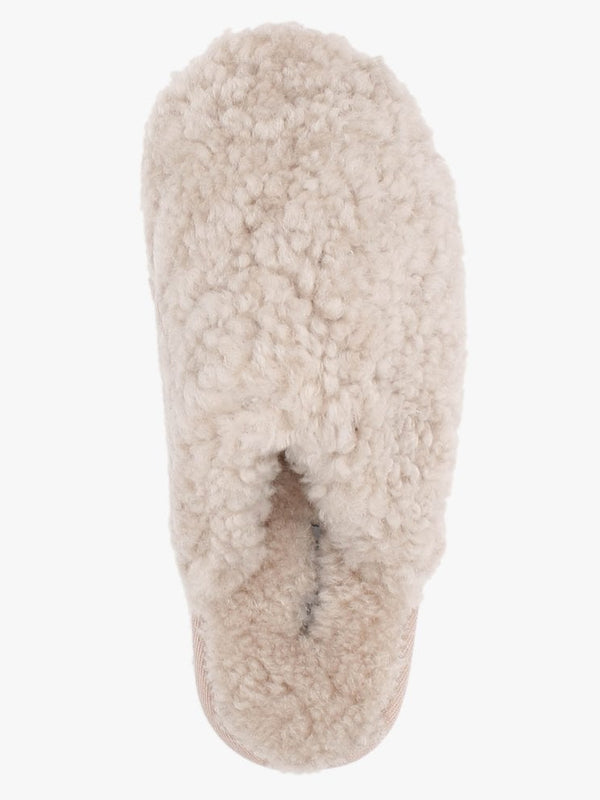 Socomf Cream Shearling Slippers