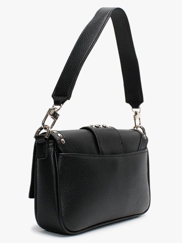 Bling Pebbled Black Shoulder Bag