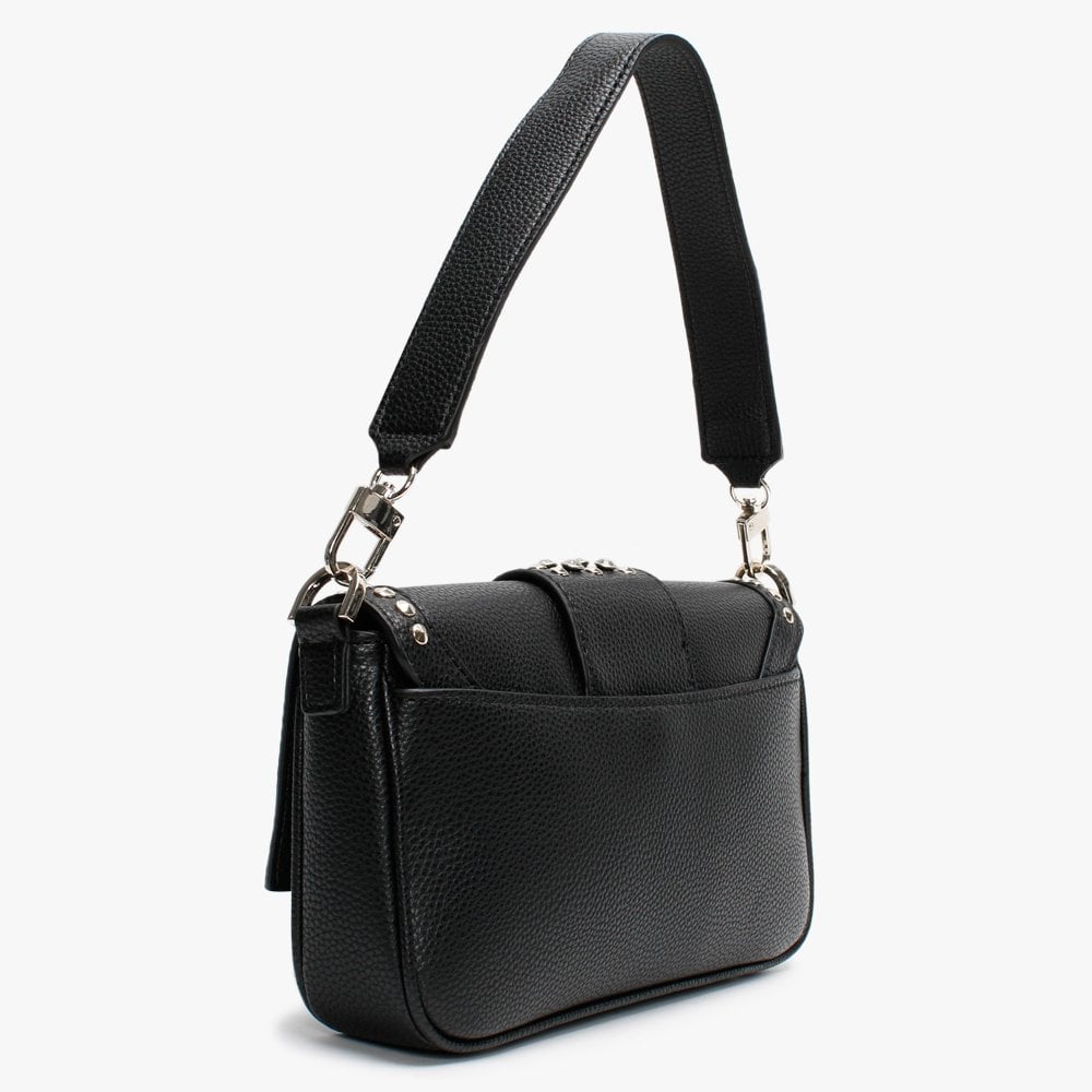 Bling Pebbled Black Shoulder Bag