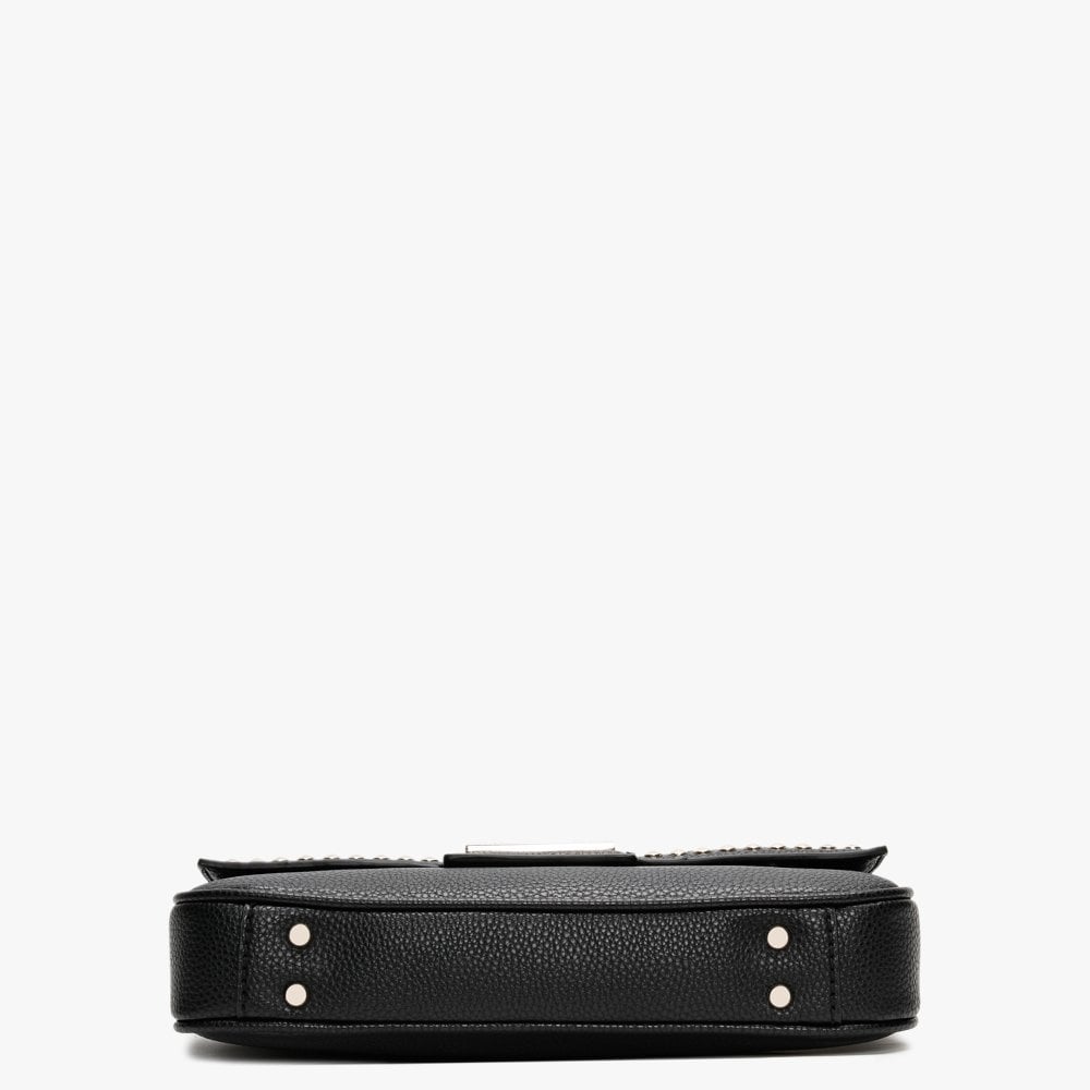 Bling Pebbled Black Shoulder Bag