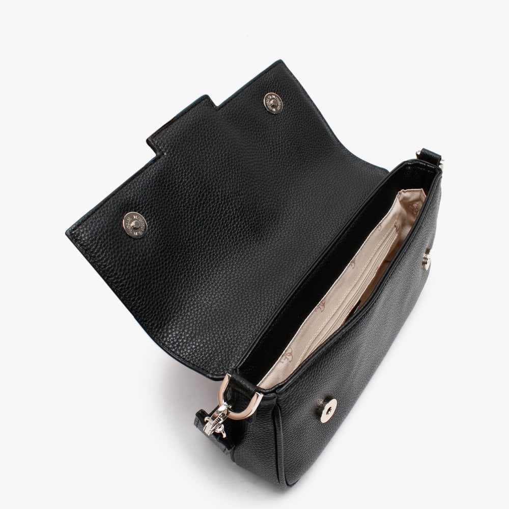 Bling Pebbled Black Shoulder Bag