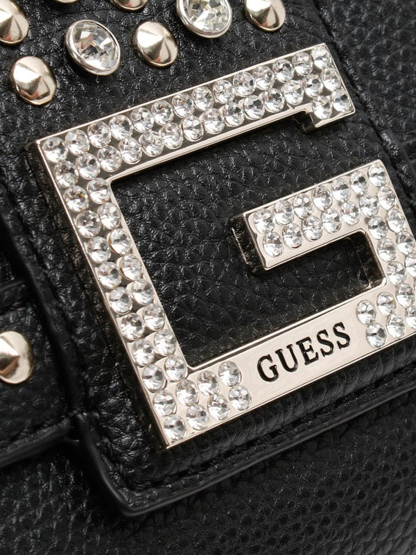 Bling Pebbled Black Shoulder Bag