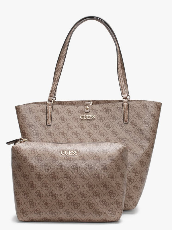 Alby Latte Repeat Logo Toggle Tote Bag