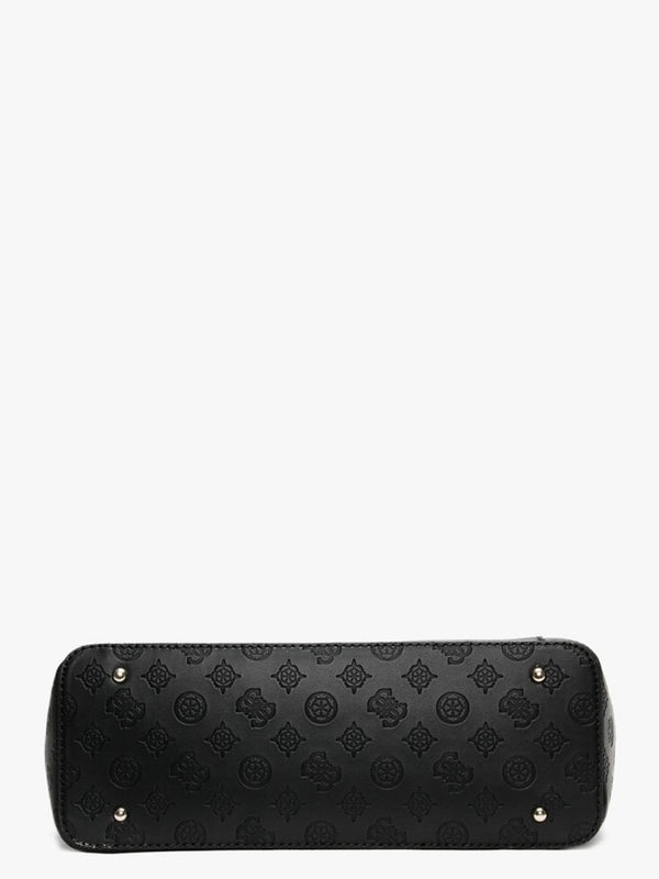 Noelle Elite Signature Stamp Logo Black Tote Bag