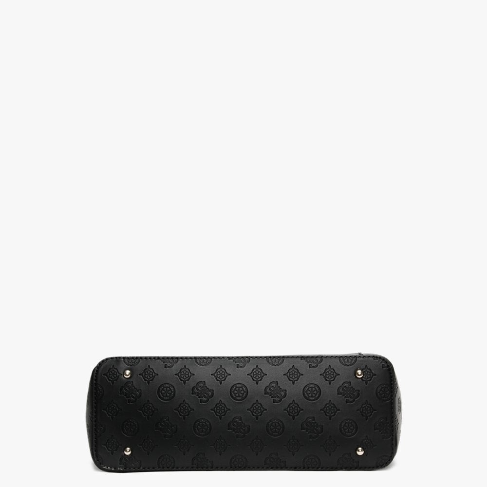 Noelle Elite Signature Stamp Logo Black Tote Bag