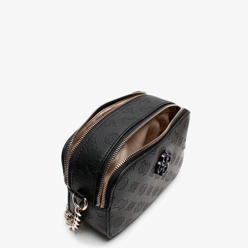 Noelle Signature Stamp Logo Black Camera Bag