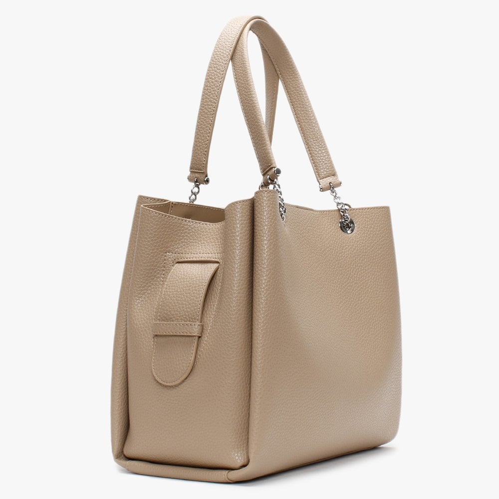 Tri Camel Pebbled Tote Bag