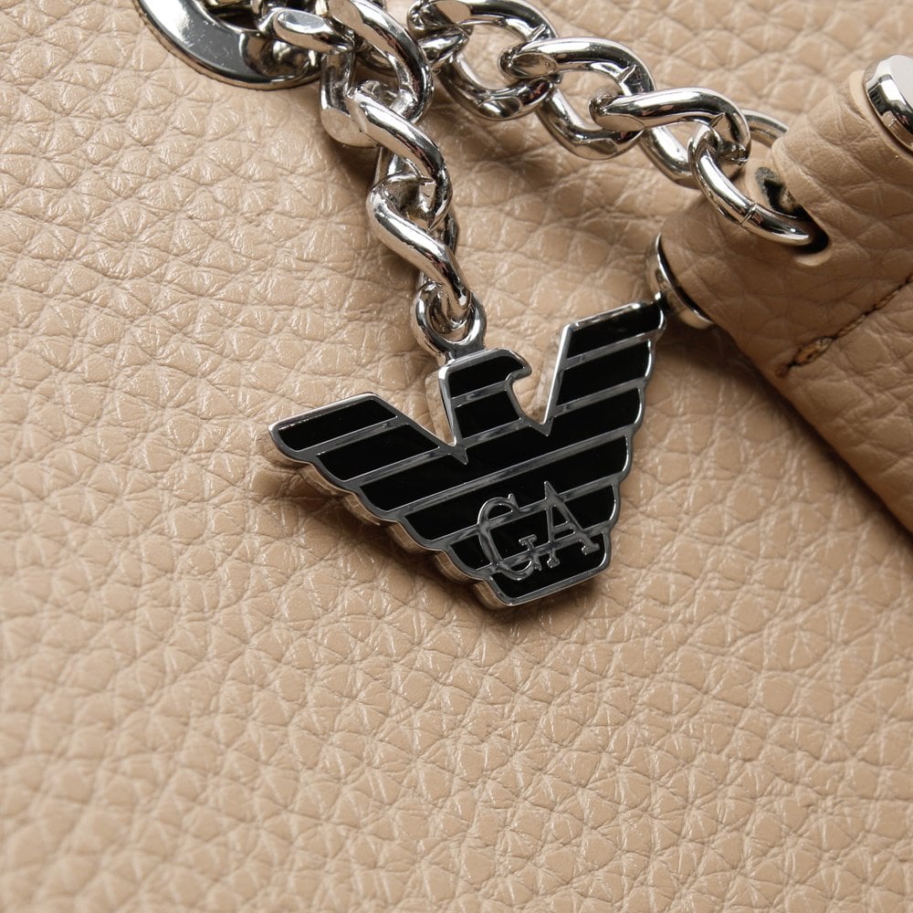 Tri Camel Pebbled Tote Bag