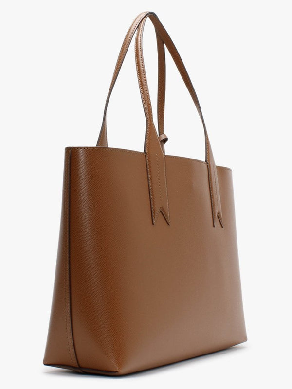Frida Tobacco & Black Textured Shopper Bag
