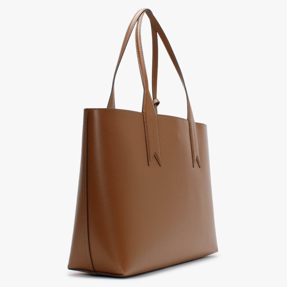 Frida Tobacco & Black Textured Shopper Bag