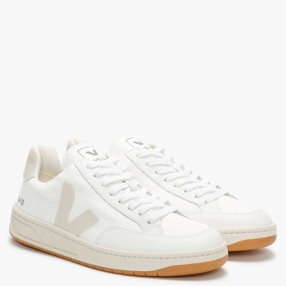 V-12 B-MESH White Natural Trainers