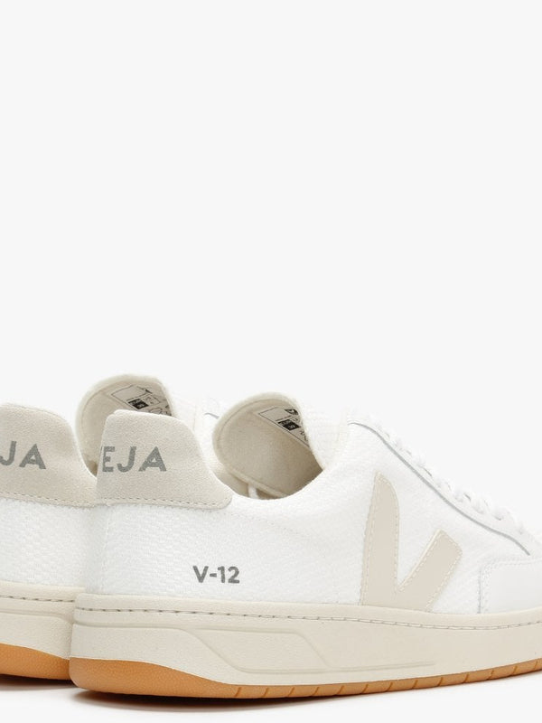 V-12 B-MESH White Natural Trainers