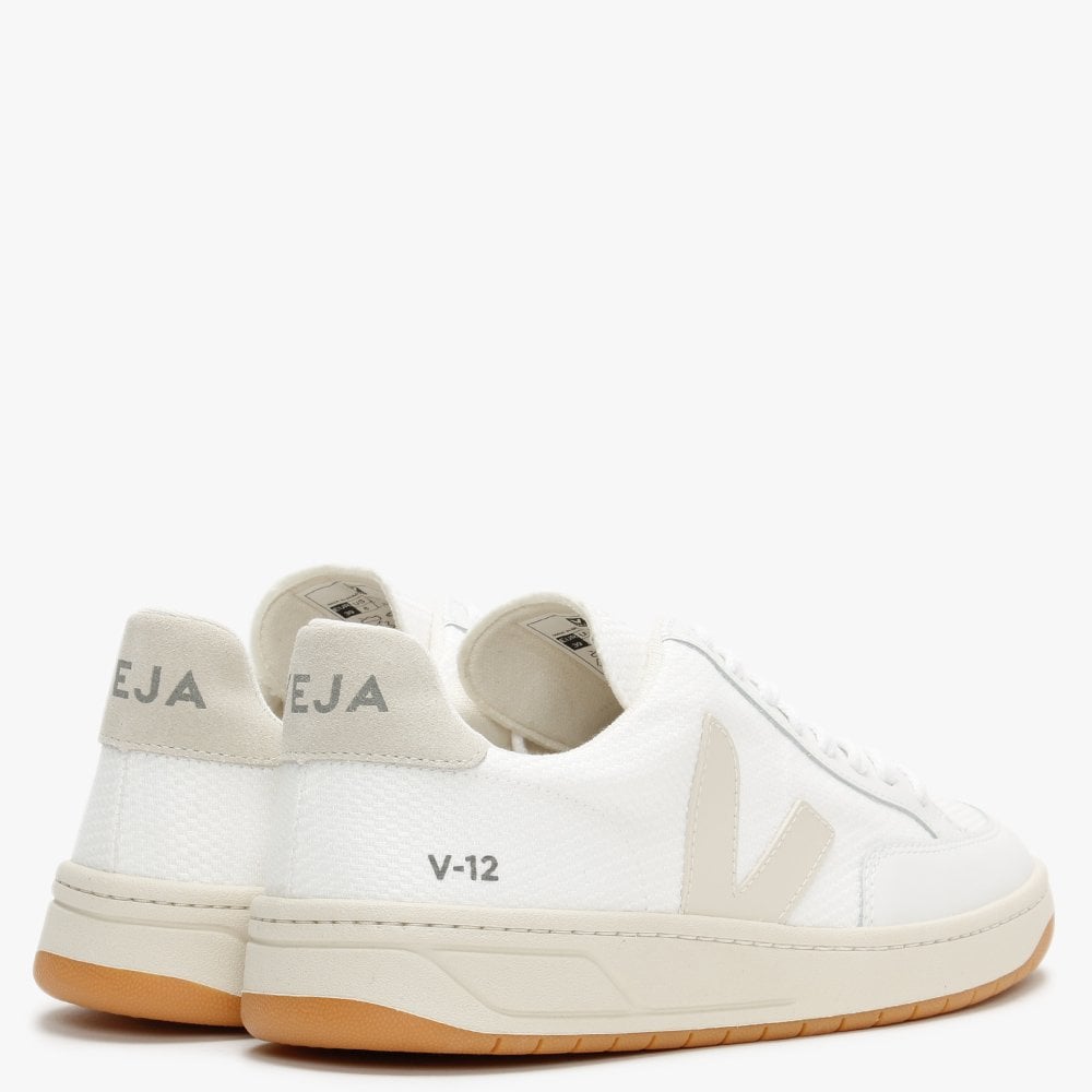 V-12 B-MESH White Natural Trainers