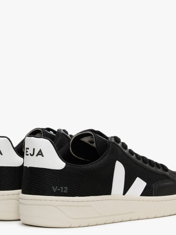 V-12 B-MESH Black White Trainers