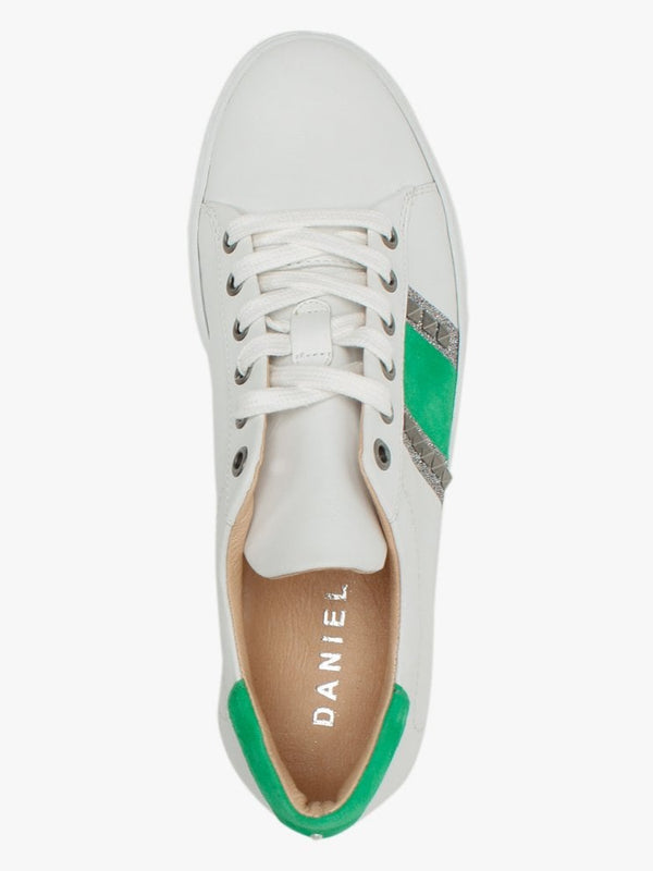 Mewflash Green Suede Flatform Trainers