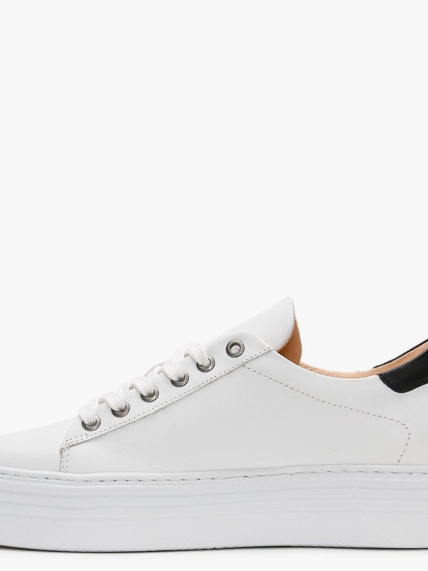 Mewflash Zebra Leather Flatform Trainers