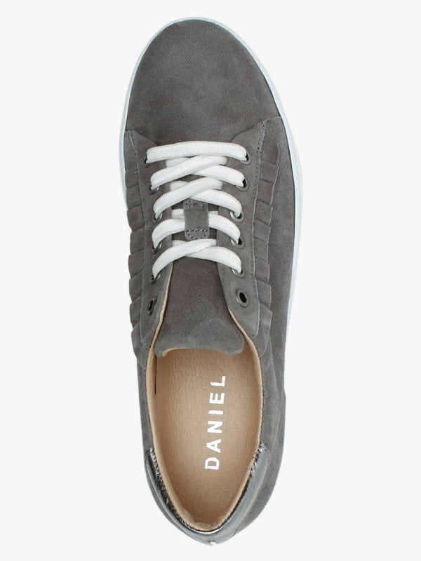 Mewfrill Grey Suede Flatform Trainers
