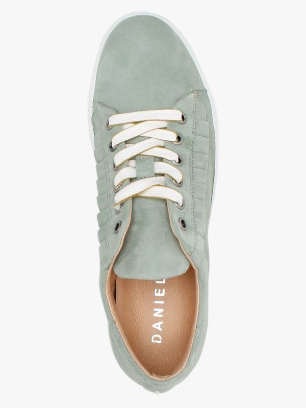 Mewfrill Khaki Suede Flatform Trainers