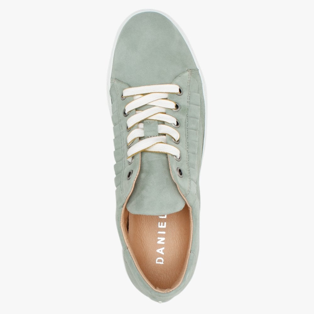Mewfrill Khaki Suede Flatform Trainers