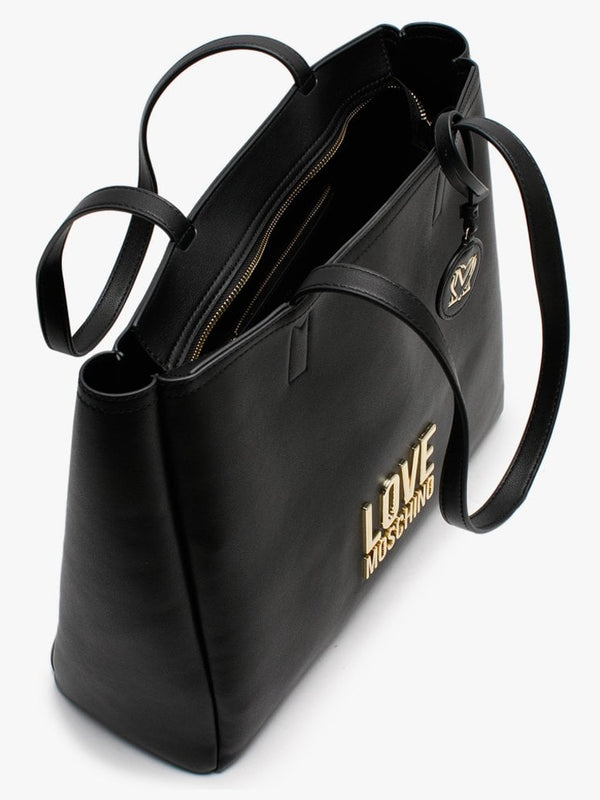 Jennifer Black Large Logo Shopper Bag