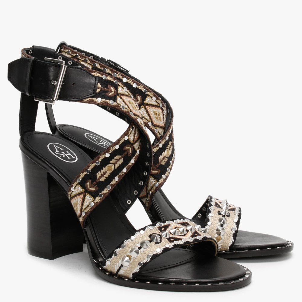 Lullaby Bis Multicoloured Tapestry Heeled Sandals