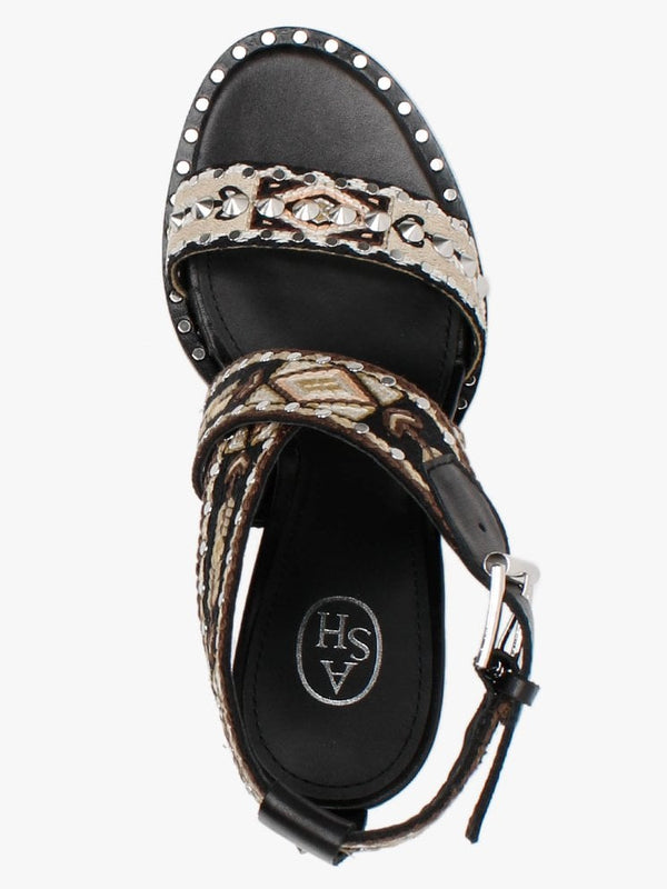 Lullaby Bis Multicoloured Tapestry Heeled Sandals