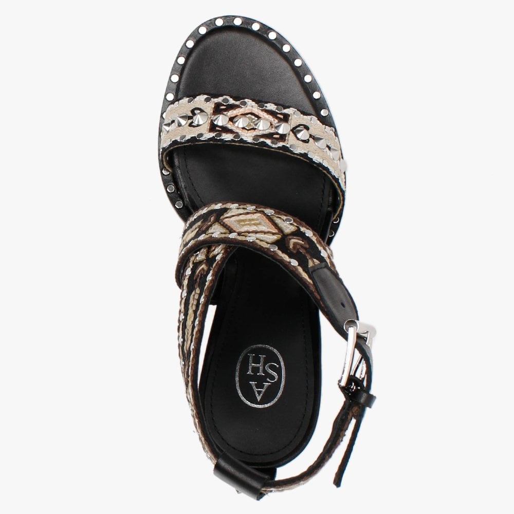 Lullaby Bis Multicoloured Tapestry Heeled Sandals