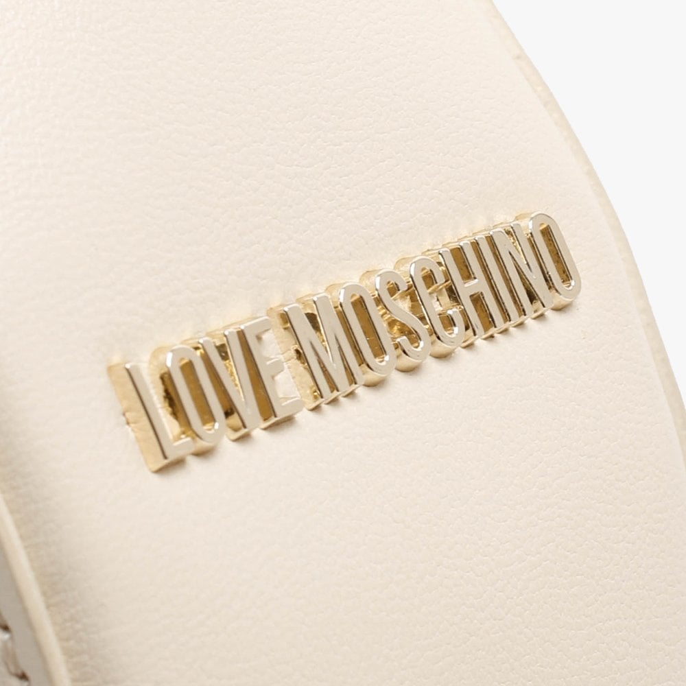 Gella Cream Perforated Round Shoulder Bag