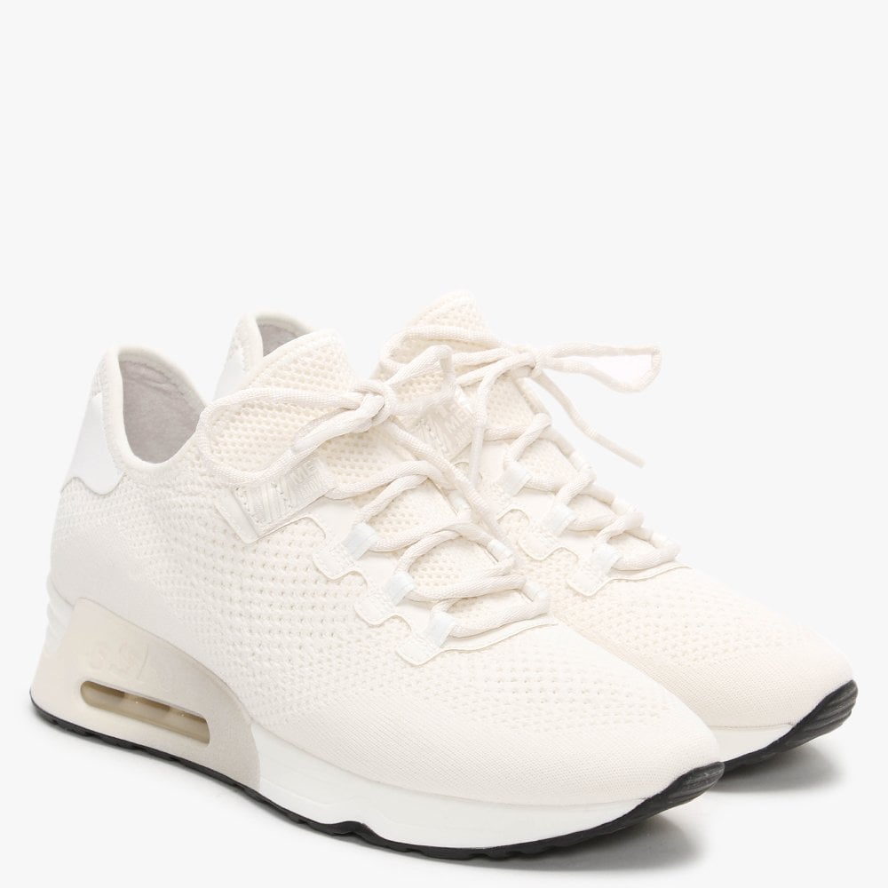 Look Off White Knitted Trainers