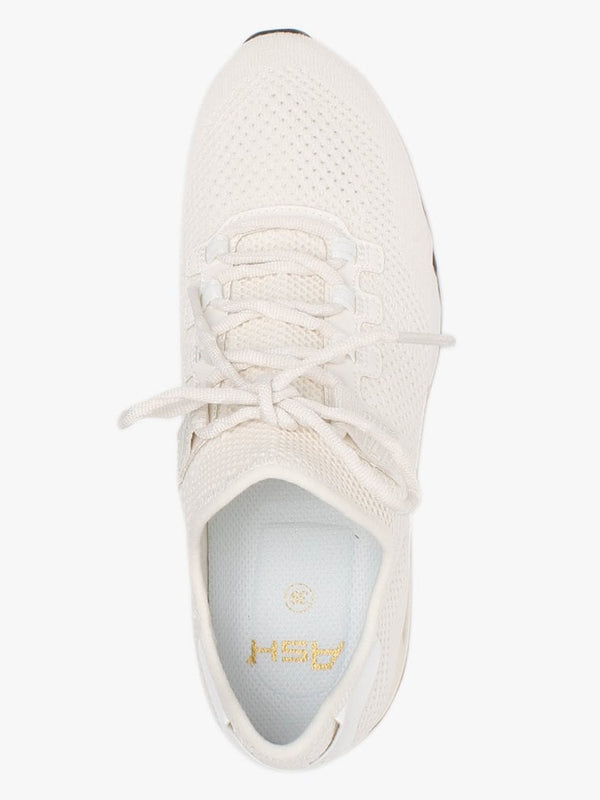 Look Off White Knitted Trainers